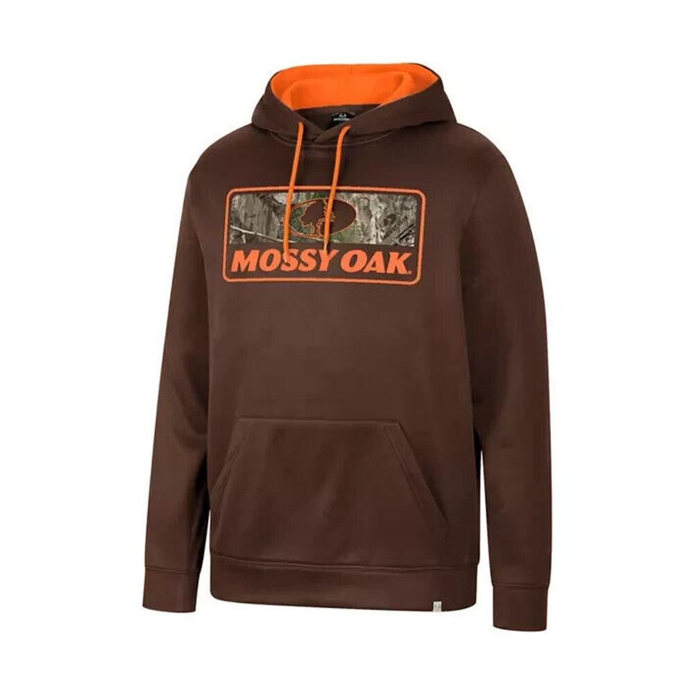 Colosseum Athletics Mossy Oak Hoodie Brown Orange Men's Size Medium NWT/MSRP$55